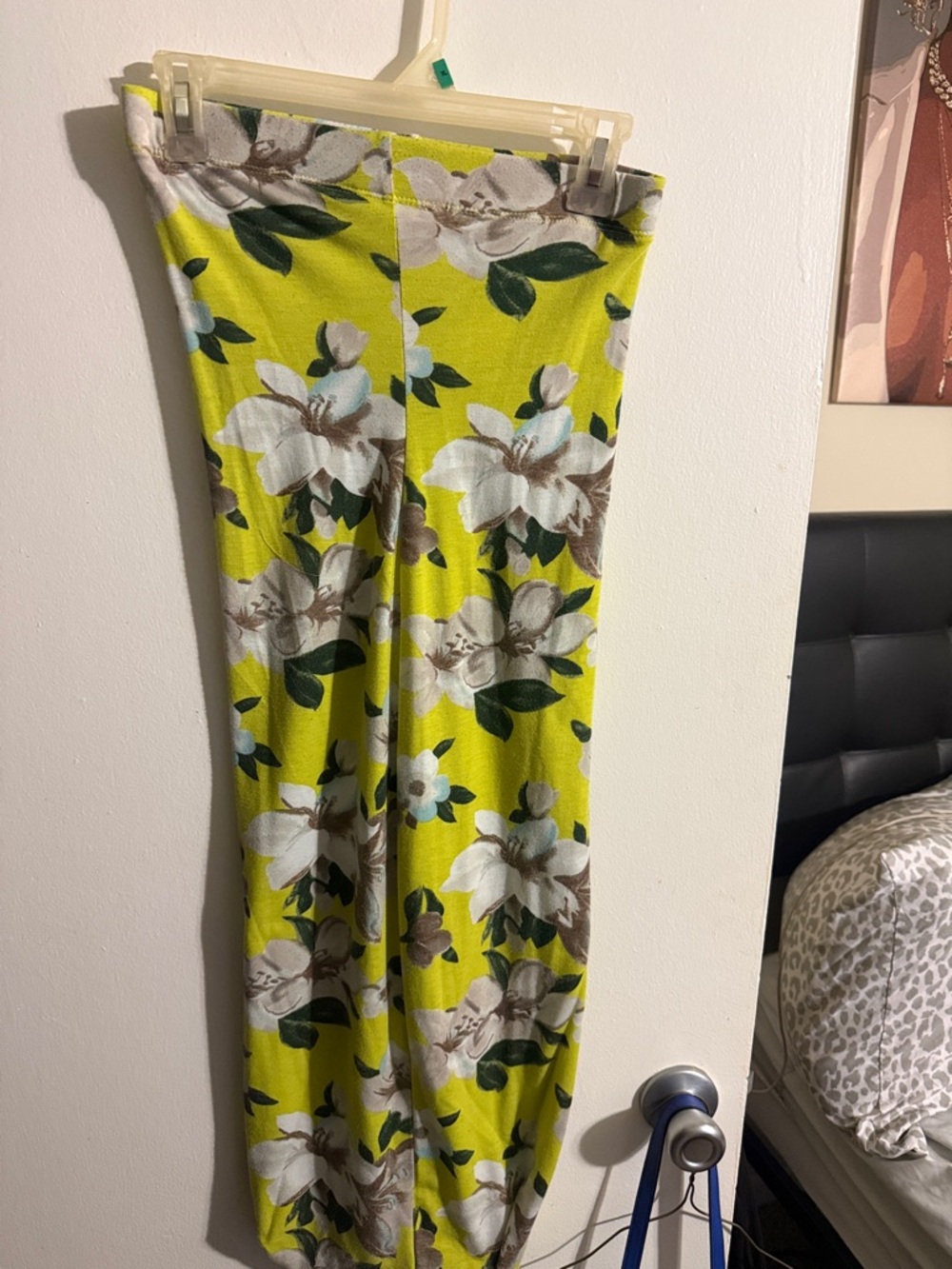 Floral Strapless midi dress